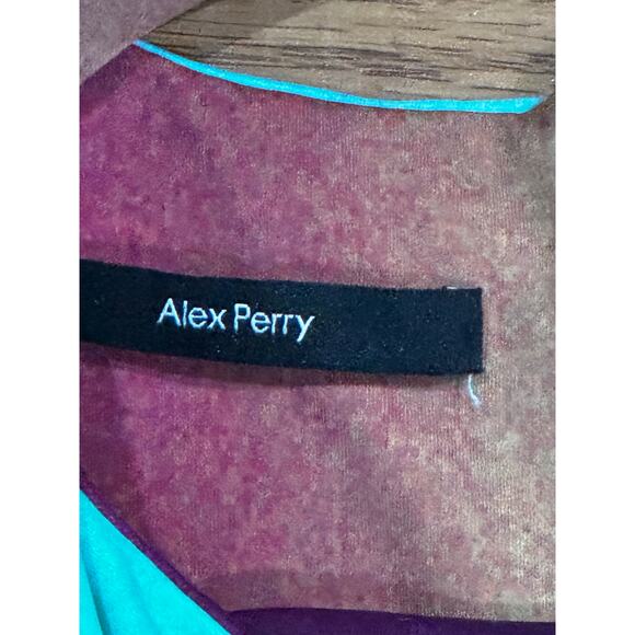 ALEX PERRY Halton Gradient Stretch Jersey Mini Bodycon Dress Size UK 12 / US 8 - Picture 8 of 13